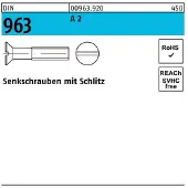 F. REYHER Nchfg. GmbH & Co. KG Senkschraube DIN 963 Schlitz M 4 x 8 A 2