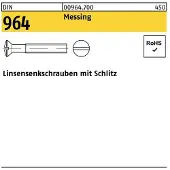 F. REYHER Nchfg. GmbH & Co. KG Linsensenkschraube DIN 964 Schlitz M 5 x 45 Messing