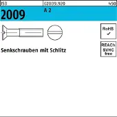 F. REYHER Nchfg. GmbH & Co. KG Senkschraube ISO 2009 m.Schlitz M 5 x 18 A 2