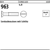 Hörger & Geßler Senkschraube DIN 963 Schlitz M 8 x 16 4.8