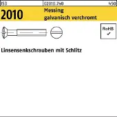 F. REYHER Nchfg. GmbH & Co. KG Linsensenkschraube ISO 2010 m.Schlitz M 5 x 12 Messing galvanisch verchromt