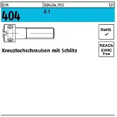 Hörger & Geßler Kreuzlochschraube DIN 404 Schlitz M 5 x 10 A 1