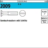 F. REYHER Nchfg. GmbH & Co. KG Senkschraube ISO 2009 m.Schlitz M 5 x 35 A 4