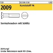 F. REYHER Nchfg. GmbH & Co. KG Senkschraube ISO 2009 m.Schlitz M 6 x 25 Polyamid