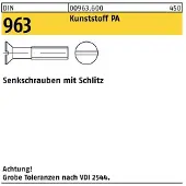 F. REYHER Nchfg. GmbH & Co. KG Senkschraube DIN 963 Schlitz M 8 x 40 Polyamid