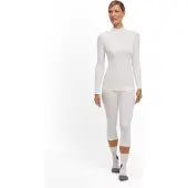 Falke - Technische warme Unterwäsche - W Longsleeved Shirt Turtleneck W White für Damen - Größe XS - Weiß