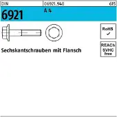 Industrial Quality Supplies Sechskantschraube DIN 6921 m.Flansch M 5 x 30 A 4