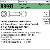 Reyher Sechskantflanschschraube R 88933 Sperrz. VG M 8 x 20 90/100 zinkbesch. Gleitm. flZnnc 480h-L
