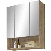 Die Möbelfundgrube Spiegelschrank Viking Eiche 65 cm - 3-türig - KRETA