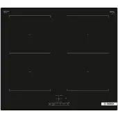 Bosch Serie 4 PVQ611BB6E, Schwarz, Integriert, 60 cm, Zonen-Induktionskochfeld, Glaskeramik, 4 Zone(n)