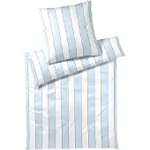 Elegante Bettwäsche-Garnitur Mako-Satin Levens Farbe Himmelblau Größe 155x200+80x80