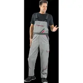 Planam Latzhose Highline Gr. 106 zink/schiefer/rot