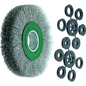 Lessmann Draht-Rundbürste (grün) INOX-Draht 0,30 mm