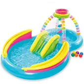 Intex Aufblasbarer Pool Rainbow Games Mit Rutsche 206l 2.95x1.91x1.09 Cm