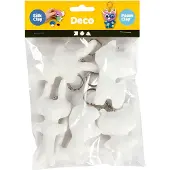 Creativ Company Stoff Tiere Schlüsselanhänger Set - 5 Stück - Bastelspielzeug