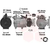 VAN WEZEL Kompressor, Klimaanlage *** IR PLUS *** 1800K391