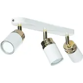 Licht-Erlebnisse Deckenspot Weiß Gold 3-flammig GU10 Metall Modern Deckenstrahler