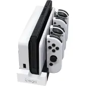 IPEGA , 4-in-1-Ladestation für Nintendo Switch und Joy-Con, Weiß