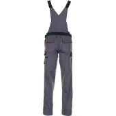 Planam Highline Damen Latzhose schiefer/schwarz/rot 40