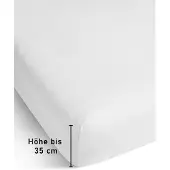 Aspero Bettlaken "Spannbettlaken Ravello", weiß, B:160cm, Bettlaken, Bettlaken