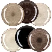 MamboCat 6er Set Essteller flach Grey 27cm - 24326886