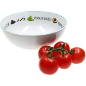 MamboCat Salatschale Ø 26,5cm 2,5L Porzellan-Servierschale mit Dekor Obstschale