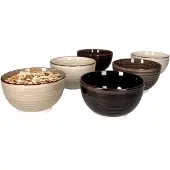 MamboCat 6er Set Müslischale 14cm Grey *****Standort: ART-Regal 3