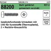 F. REYHER Nchfg. GmbH & Co. KG Gewindefurchendeschraube R 88200 Liko Kreuzschlitz-PZ 6 x 25 -Z Stahl gehärtet galvanisch verzinkt
