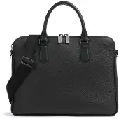BOSS Schmale Aktentasche aus italienischem Leder mit Logo-Prägung Grösse ONESI