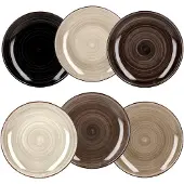 MamboCat 6er Set Kuchen- Dessertteller Grey 19,5cm