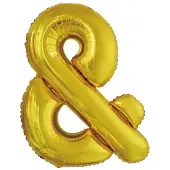 Party Deco Grosser Buchstabe & Gold Folienballon N34 verpackt