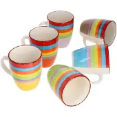 MamboCat 6er Set Kaffeebecher Ibiza Rainbow Summer - 24326544