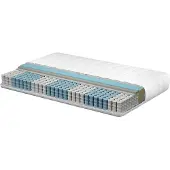 Beliani Taschenfederkernmatratze Mittelfest 160 x 200 cm Kühlender Memory Foam Abnehmbarer Bezug 7 Zonen Matratze für Bett Schlafzimmer Modern