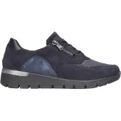 Waldlaufer K Damenschuhe - bequeme Schnür- Halbschuhe blau