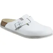 Birkenstock Clog Boston Super Grip, Naturleder, weiß, Weite schmal 1 St Schuhe