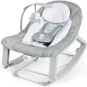 Ingenuity Keep Cozy 3-in-1 Babywippe – Schaukelstuhl – 3 Positionen: Bogen mit abnehmbaren Plüschtieren. 0 bis 30 Monate