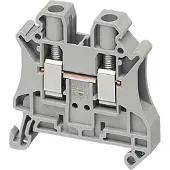 Schneider Electric Gennemgangsklemme 6mm2, grå - (50 stk.)