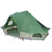 vidaXL Tipi Zelt mit Dach mit Speicher Grün 466 x 310 x 240 cm Taft