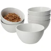 MamboCat 6er Set Müslischalen 14x7,5cm White Biata Steingut - 24304278