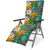 Doppler Relaxliegenauflage 50 x 48 cm braun orange rosa grün