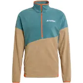 Adidas Herren Terrex Multi Climawarm Fleece Anorak Preloved Teal/Cardboard/Semi Impact Orange
