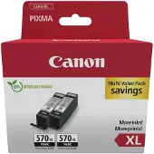 Canon PGI-570XL Twin Pack, Hohe (XL-) Ausbeute, Schwarz, 2 Stück(e), Doppelpack