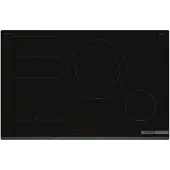 Bosch Serie 6 PXE831HC1E, Schwarz, Integriert, 80.2 cm, Zonen-Induktionskochfeld, Glaskeramik, 3 Zone(n)