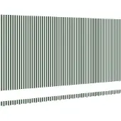 vidaXL Markisenersatzstoff Grün und Weiß 580 x 295 cm Polyester