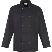 Premier Kochjacke mit Druckknöpfen Langarm