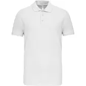 Kariban Herren Polo-Shirt Polohemd Poloshirt Polo Arbeit Freizeit Shirt, Größe:M, Farbe:Weiß