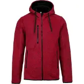 Pro Act Sweatshirt Zipper mit melierter Kapuze