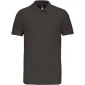 Kariban Herren Polo-Shirt Polohemd Poloshirt Polo Arbeit Freizeit Shirt, Größe:2XL, Farbe:Dark Grau
