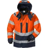Fristads High Vis Airtech Außenjacke Damen Kl. 3 4518 GTT 127663 - warnschutz-orange/marine - 2XL