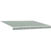 vidaXL Ausziehbare Markise Grün 400 x 300 cm Polyester und Metall